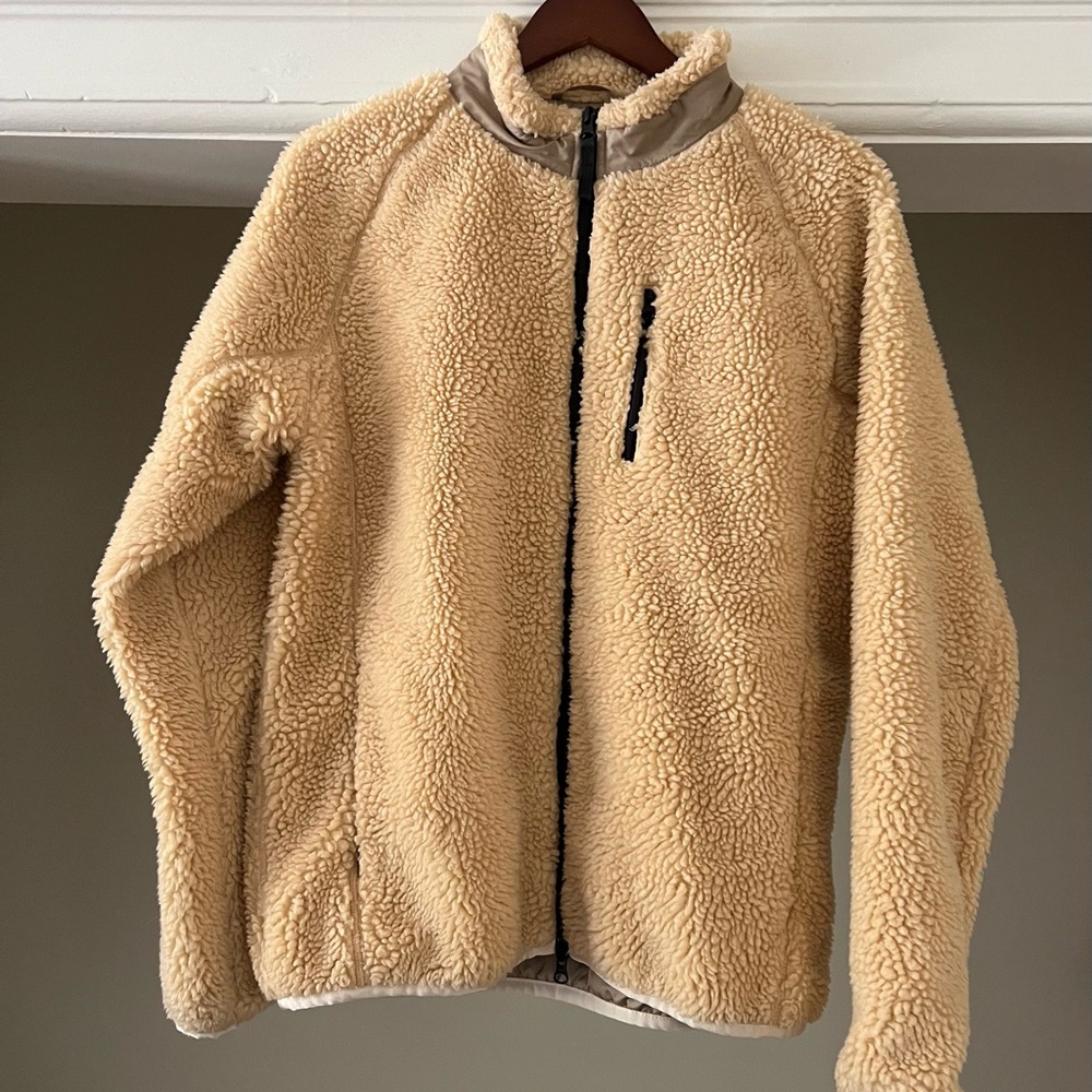 Everlane The ReNew Fleece Bomber in Cashew, Men's Small